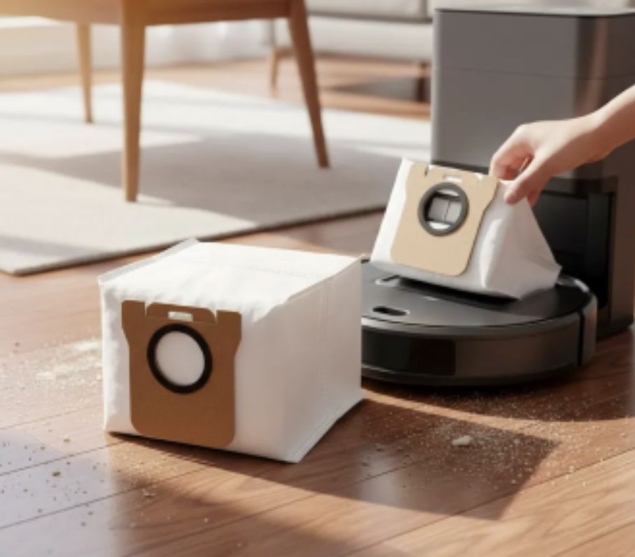 Kit 4 unidades de Saco Coletor Pó Xiaomi Robot Vacuum X10+ / X20+ / X20 Pro / X20 Max