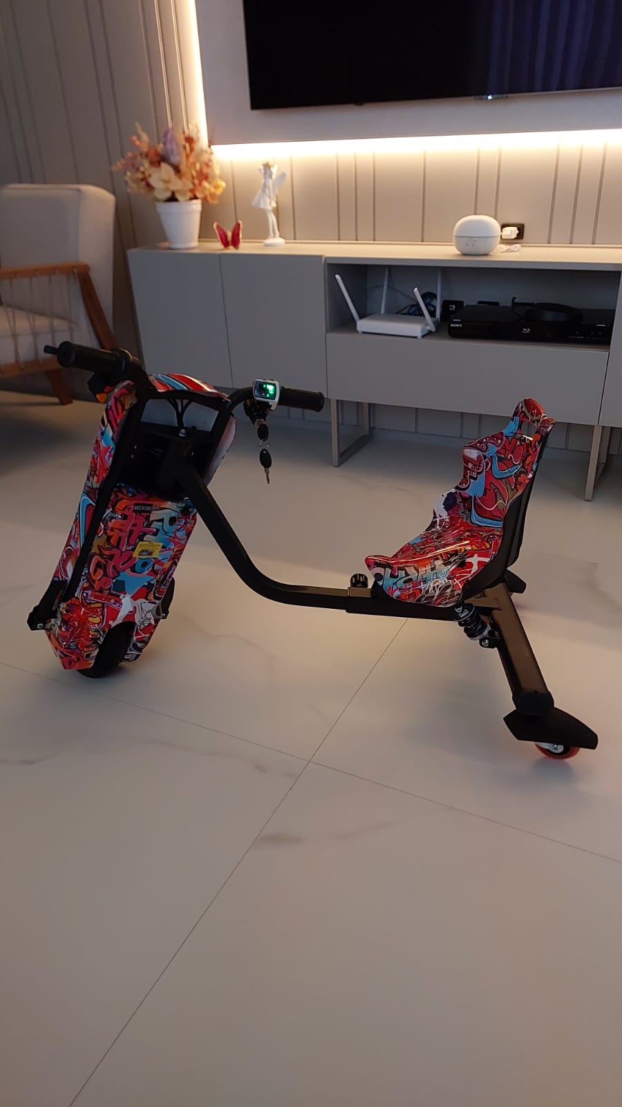 Triciclo drift infantil 350w - Foston - EXTREMAMENTE FORTE - RoboFloripa