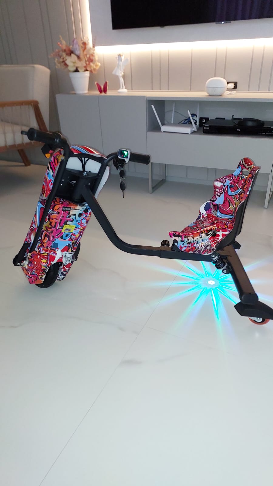 Triciclo drift infantil 350w - Foston - EXTREMAMENTE FORTE - RoboFloripa