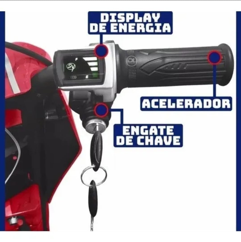 Triciclo drift infantil 350w - Foston - EXTREMAMENTE FORTE - RoboFloripa